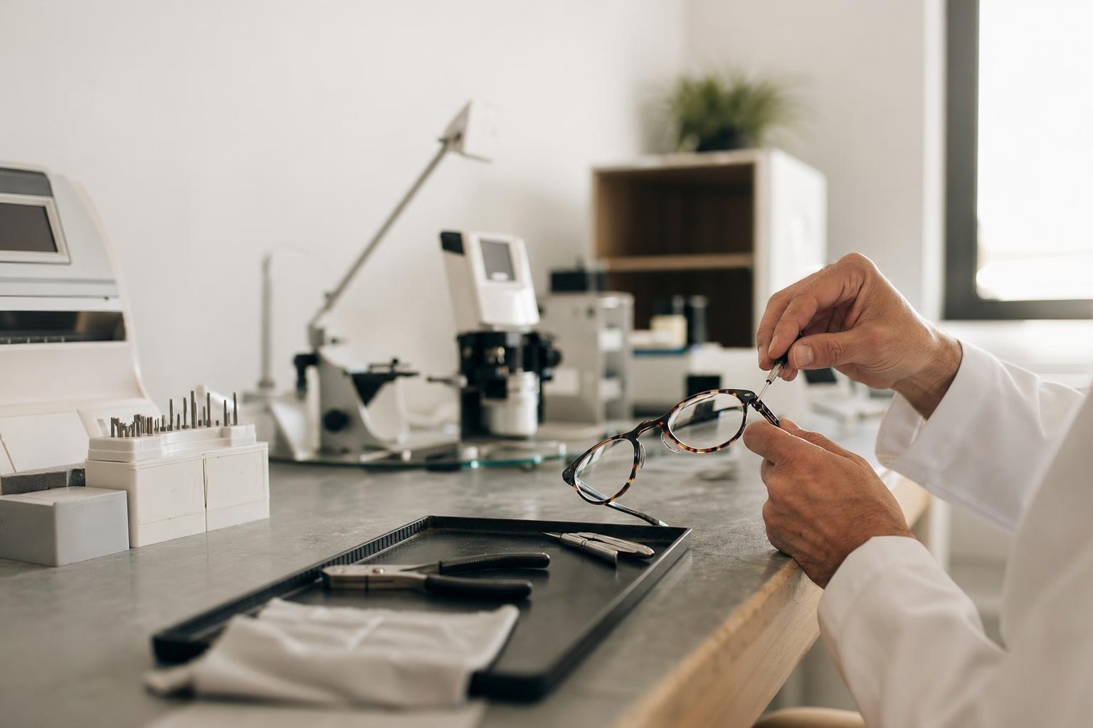 Opticien à Blainville-sur-Orne — un opticien examine votre vue, adapte vos lunettes ou lentilles et ajuste leur confort.